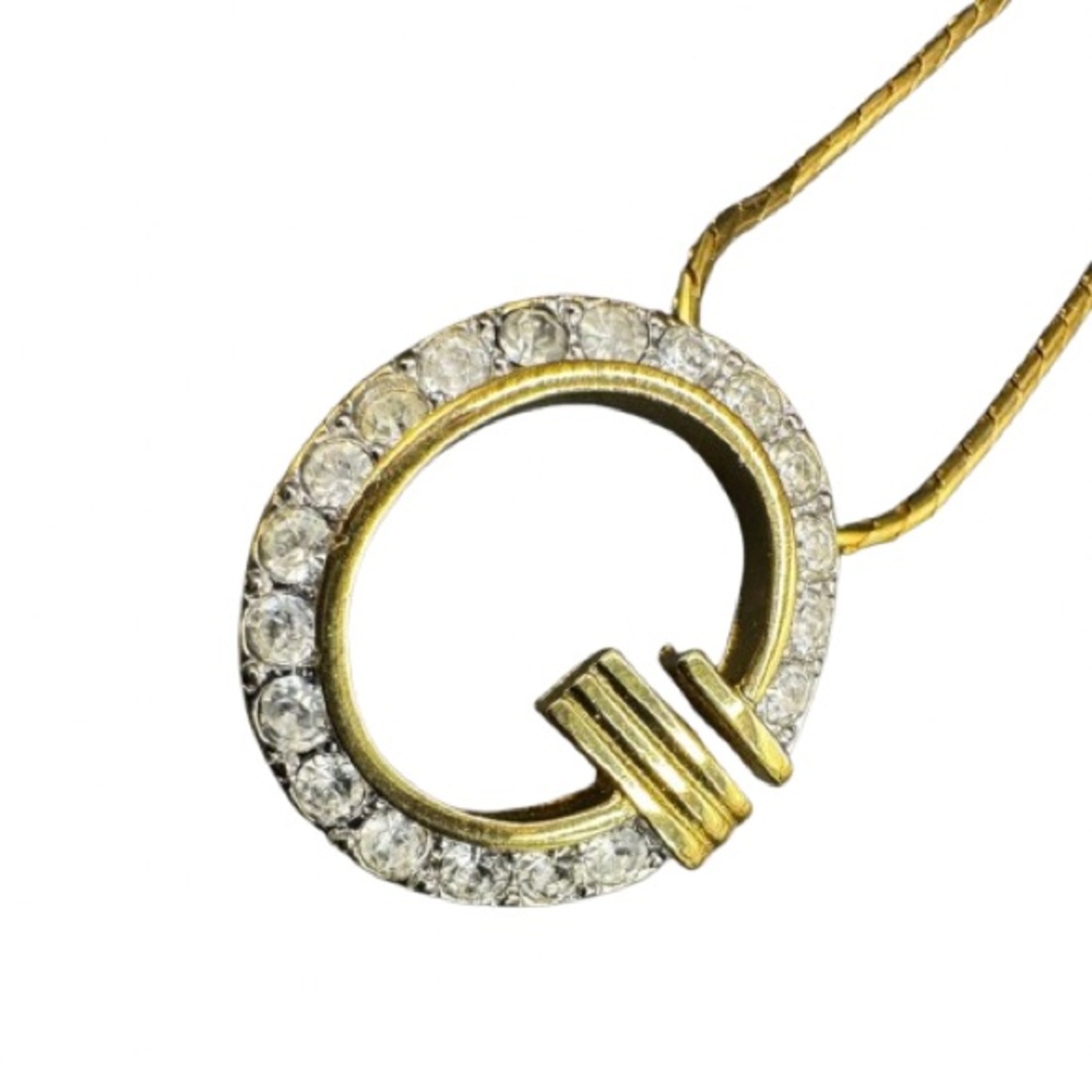 LOT 1442 18K gold plated Givenchy pendant necklace